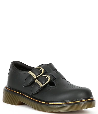 Dr. Martens Girls' 8065 Leather Family Matching Mary Jane Perforated Flats (Toddler)