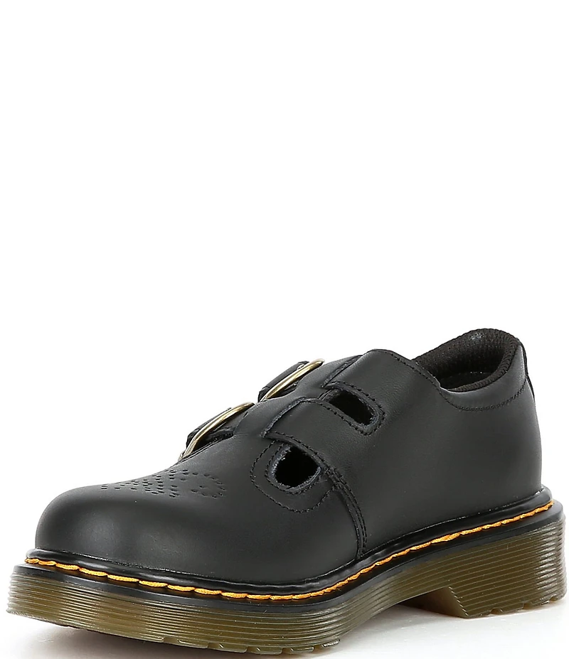 Dr. Martens Girls' 8065 Leather Family Matching Mary Jane Perforated Flats (Toddler)