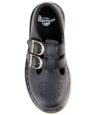 Dr. Martens Girls' 8065 Leather Family Matching Mary Jane Perforated Flats (Toddler)