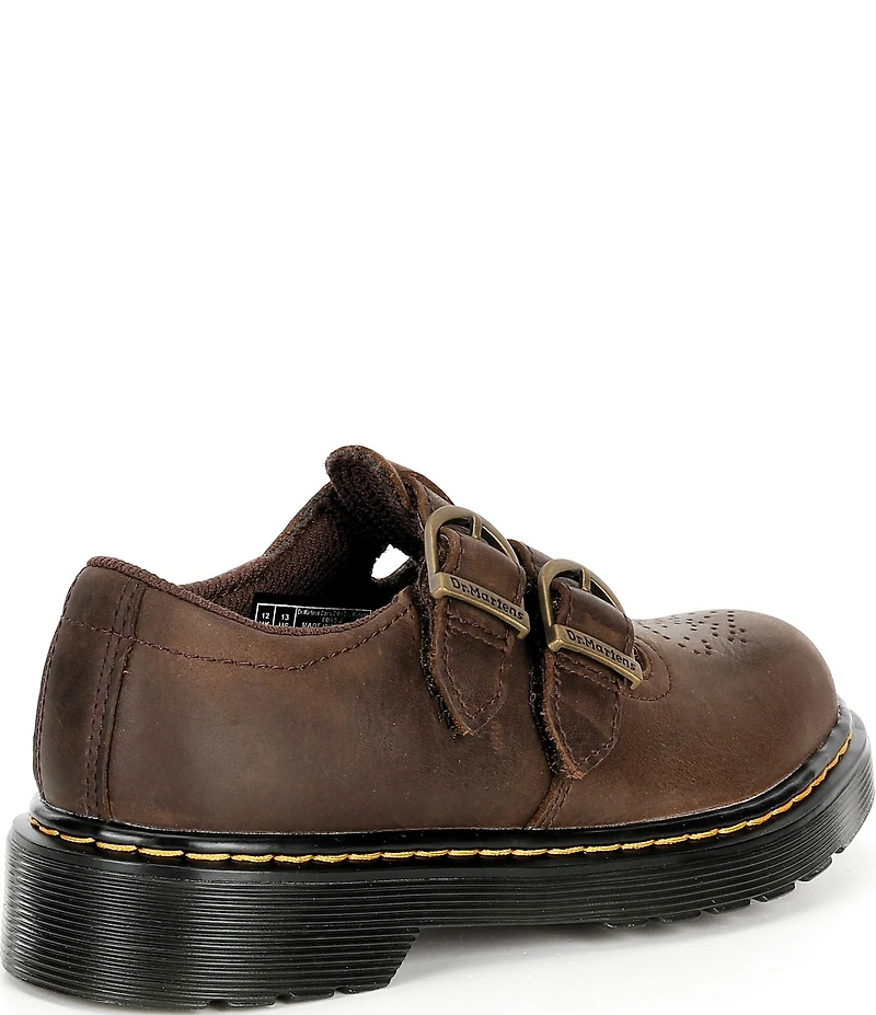 Dr. Martens Girls' 8065 Leather Family Matching Mary Jane Perforated Flats (Youth)