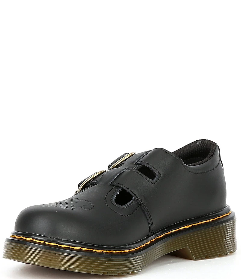 Dr. Martens Girls' 8065 Leather Family Matching Mary Jane Perforated Flats (Youth)