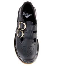 Dr. Martens Girls' 8065 Leather Family Matching Mary Jane Perforated Flats (Youth)