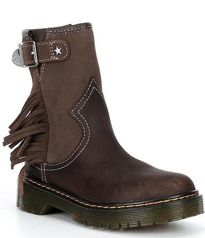 Dr. Martens Girl's Genaya Rodeo Moto Boots (Toddler)