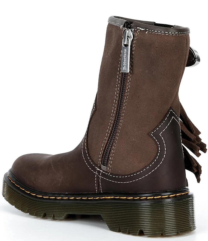 Dr. Martens Girl's Genaya Rodeo Moto Boots (Toddler)