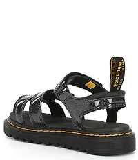 Dr. Martens Girls' Klaire Glitter Floral Sandals (Infant)