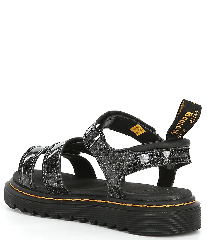 Dr. Martens Girls' Klaire Glitter Floral Sandals (Youth)