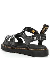 Dr. Martens Girls' Klaire Glitter Floral Sandals (Youth)