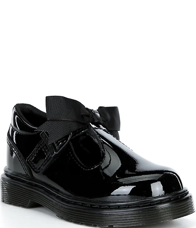 Dr. Martens Girls' Polley II Bow T-Strap Mary Janes (Infant)