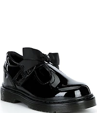 Dr. Martens Girls' Polley II Bow T-Strap Mary Janes (Toddler)