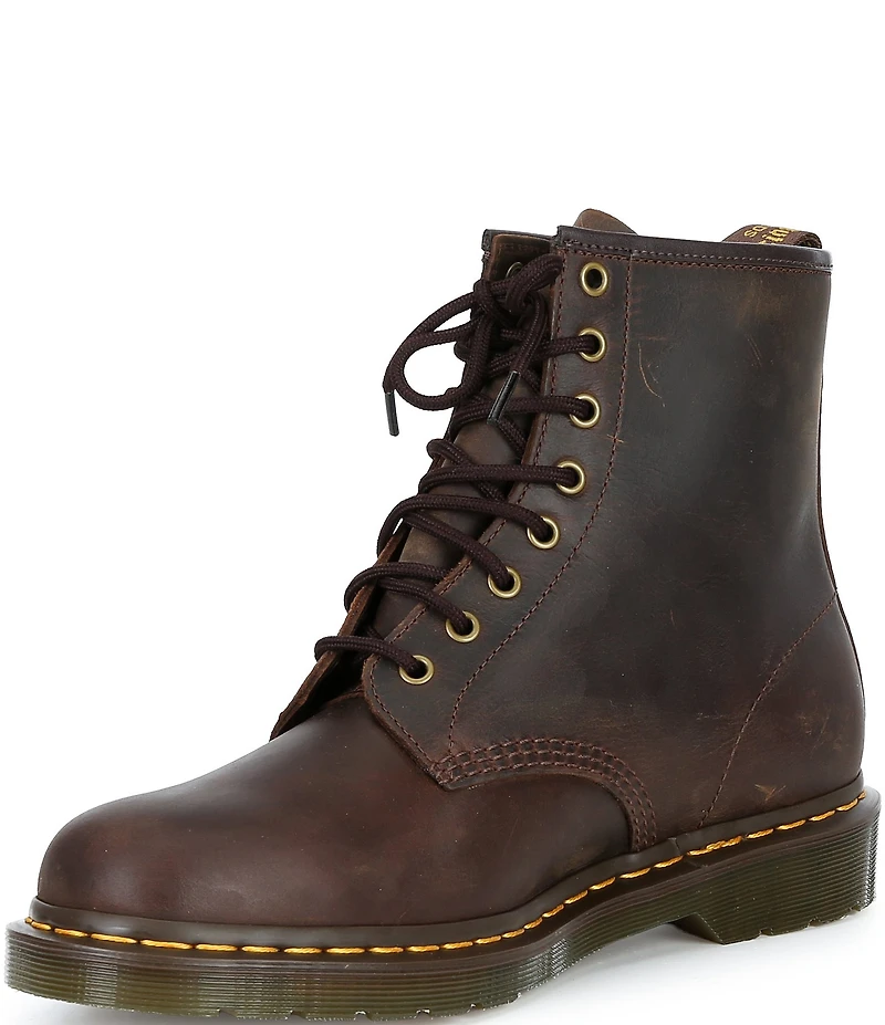 Dr. Martens Men's 1460 Crazy Horse Leather Lace-Up Boots