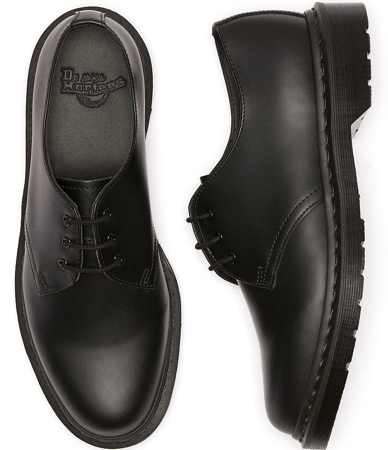 Dr. Martens Men's 1461 Mono Smooth Leather Oxfords