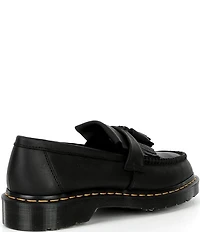 Dr. Martens Men's Adrian Yellow Stitch Ambassador Leather Kiltie Tassel Loafers