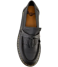 Dr. Martens Men's Adrian Yellow Stitch Ambassador Leather Kiltie Tassel Loafers