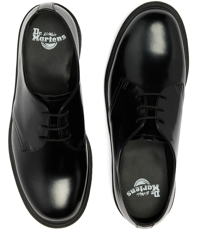 Dr. Martens Men's Mayfare Polished Smooth Leather 3-Eye Oxfords
