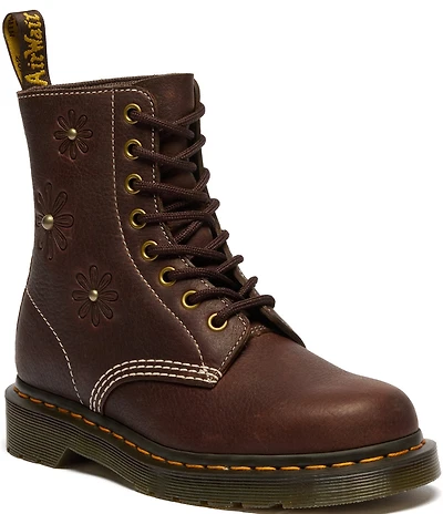 Dr. Martens Women's 1460 Pascal Flower Combat Boots