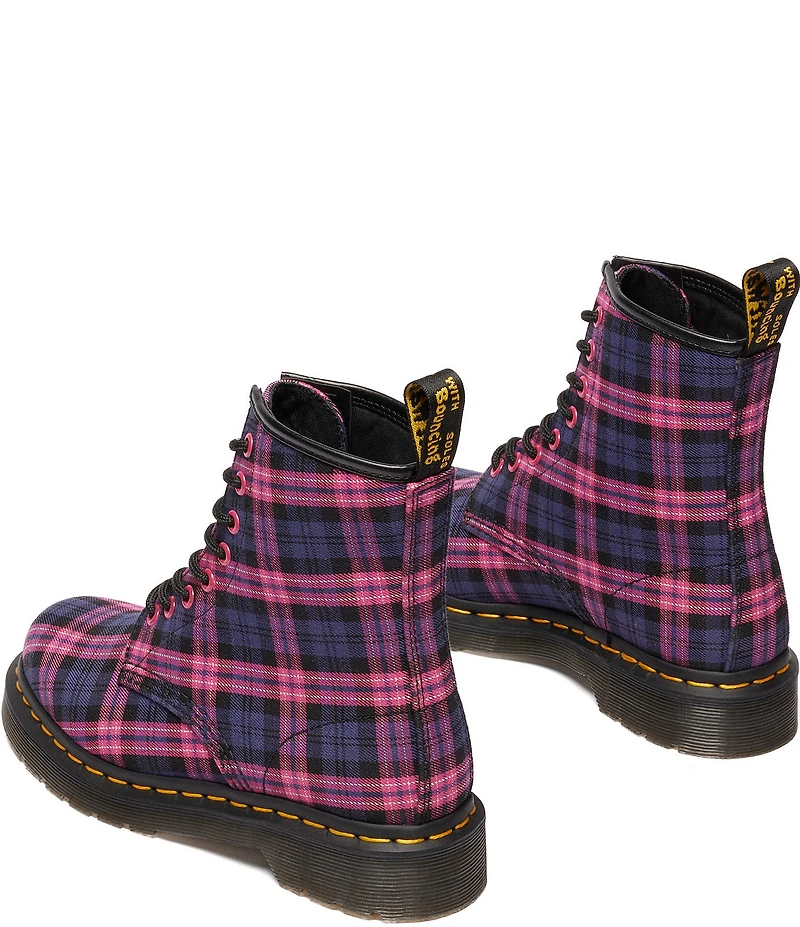 Dr. Martens Women's 1460 Tartan Plaid Combat Booties