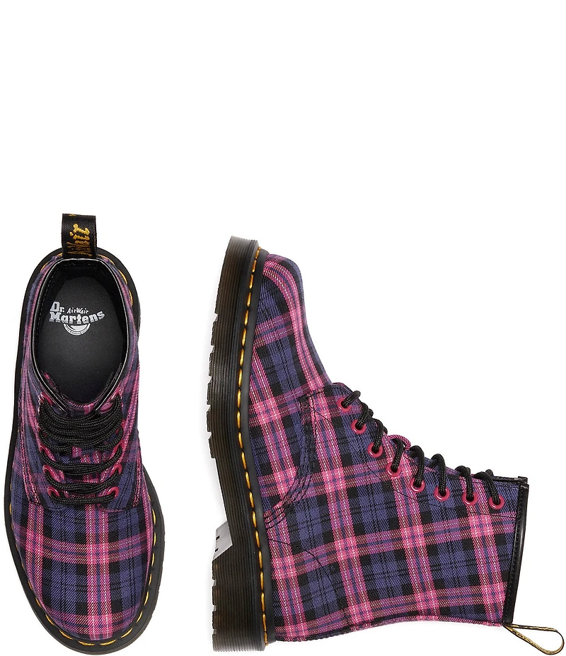 Dr. Martens Women's 1460 Tartan Plaid Combat Booties