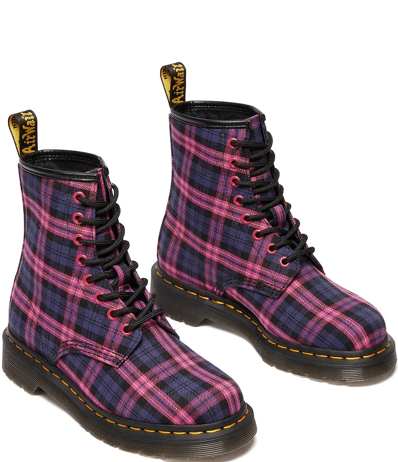 Dr. Martens Women's 1460 Tartan Plaid Combat Booties