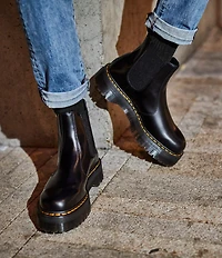 Dr. Martens Women's 2976 Quad Leather Platform Chelsea Boots