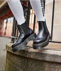 Dr. Martens Women's 2976 Quad Leather Platform Chelsea Boots