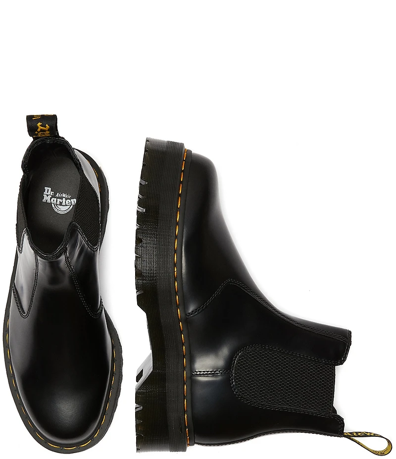 Dr. Martens Women's 2976 Quad Leather Platform Chelsea Boots