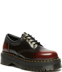 Dr. Martens Women's 8053 Arcadia Quad Smooth Leather Platform Oxfords