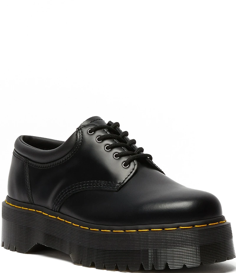Dr. Martens Women's 8053 Quad Smooth Leather Platform Oxfords