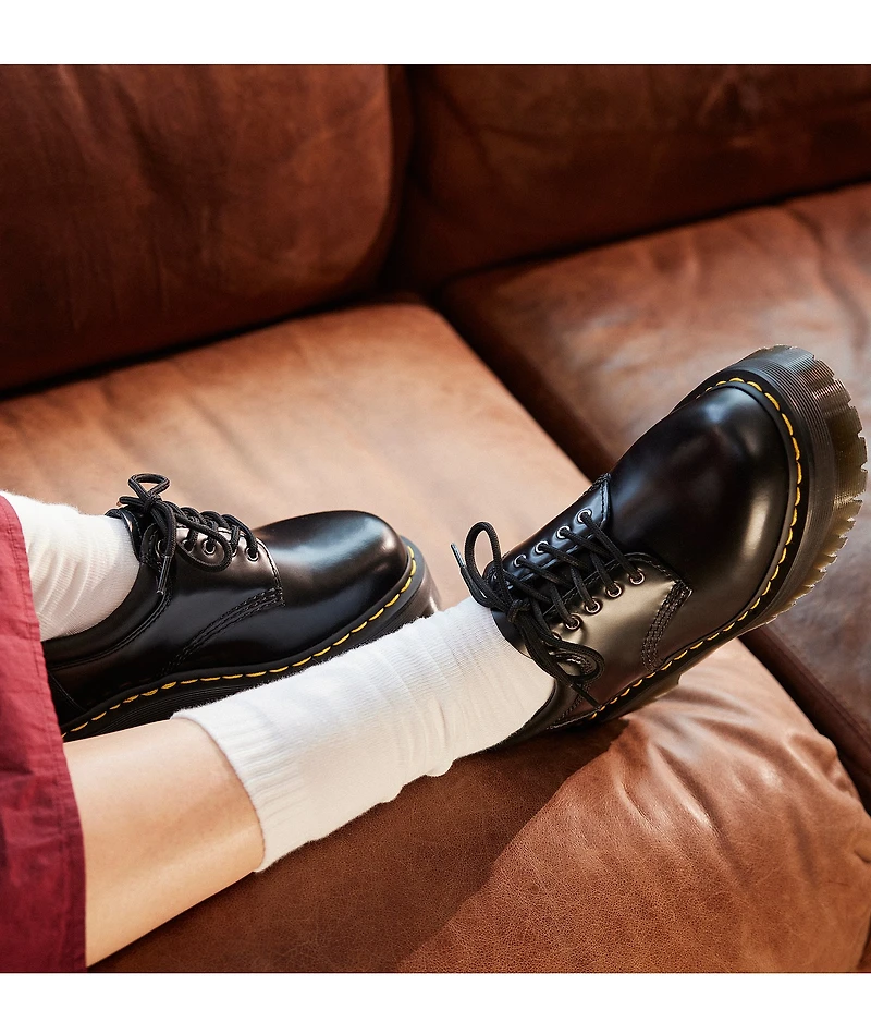 Dr. Martens Women's 8053 Quad Smooth Leather Platform Oxfords