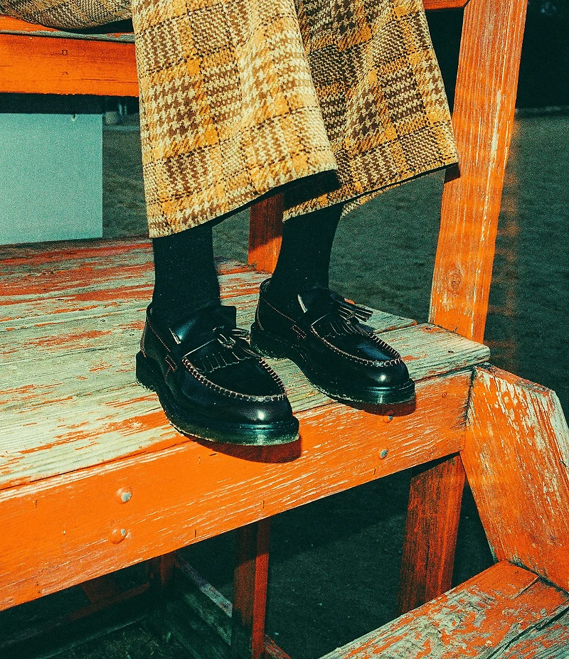 Dr. Martens Women's Adrian Kiltie Tassel Polished Leather Loafers