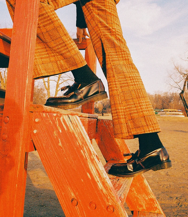 Dr. Martens Women's Adrian Kiltie Tassel Polished Leather Loafers