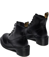 Dr. Martens Women's Alderstone Lace Up Leather Combat Booties