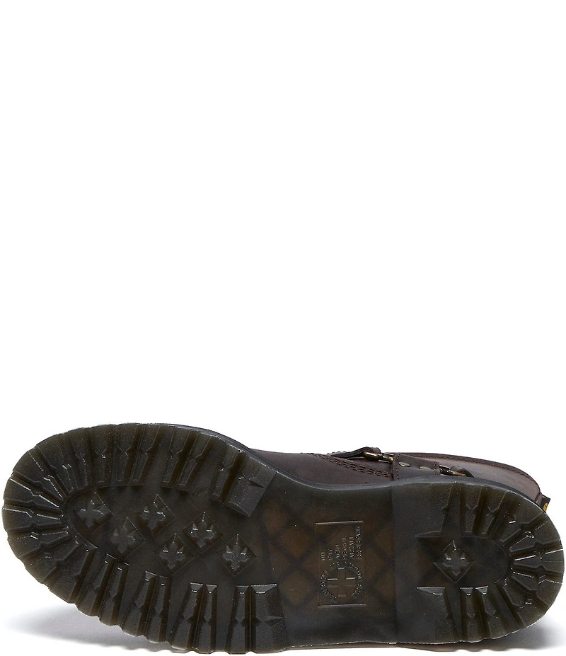 Dr. Martens Women's Anistone Hi Biker Oiled Leather Mid Calf Boots