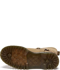 Dr. Martens Women's Anistone Hi Suede Biker Hardware Detail Mid Calf Boots