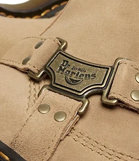 Dr. Martens Women's Anistone Hi Suede Biker Hardware Detail Mid Calf Boots
