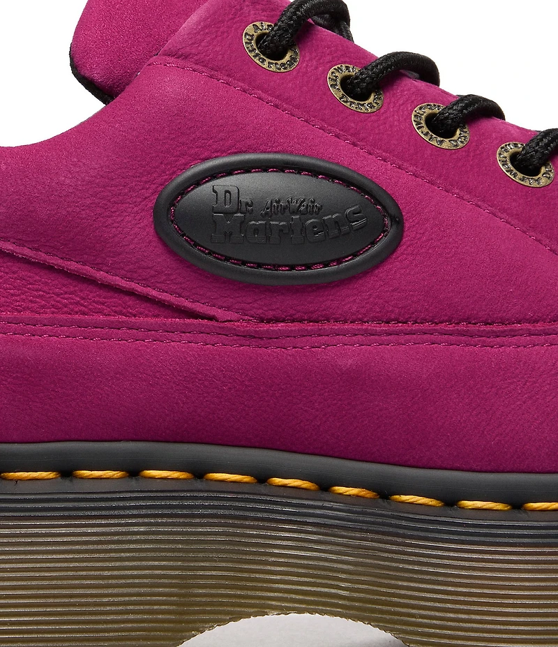 Dr. Martens Women's Buzz 5-Eye Milled Nubuck Platform Oxfords