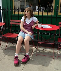 Dr. Martens Women's Buzz 5-Eye Milled Nubuck Platform Oxfords