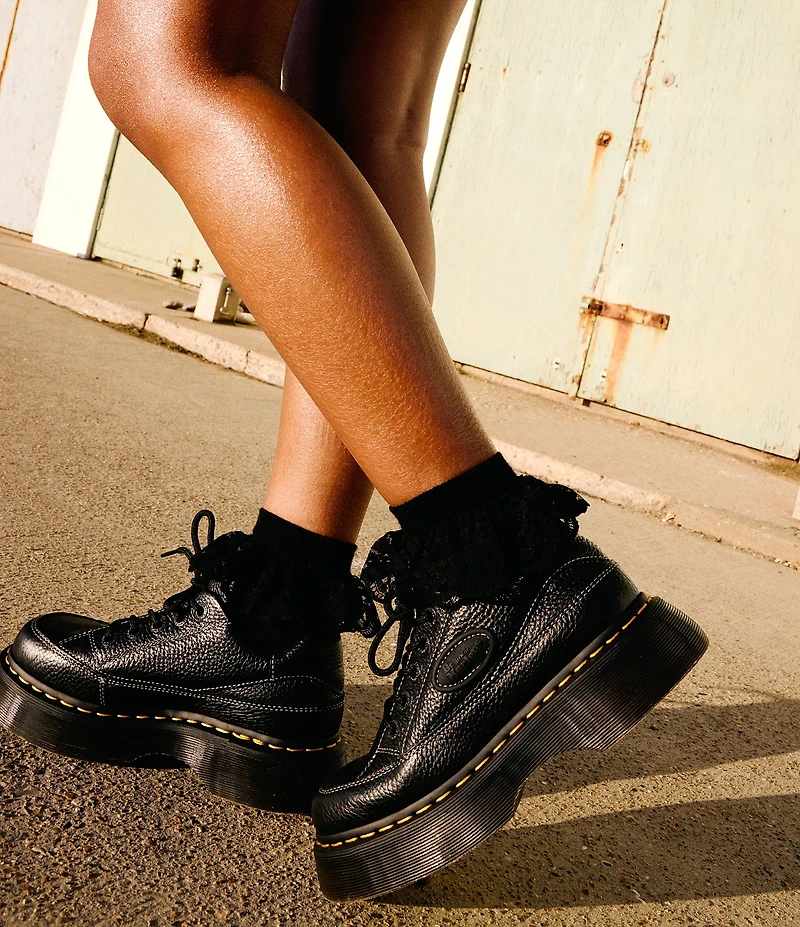 Dr. Martens Women's Buzz 5-Eye CS Milled Nappa Leather Platform Oxfords