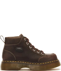 Dr. Martens Women's Buzz 6-Eye Crazy Horse Leather Platform Booties