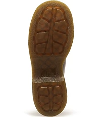 Dr. Martens Women's Buzz 6-Eye Crazy Horse Leather Platform Booties