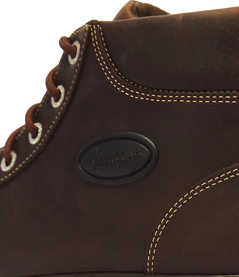 Dr. Martens Women's Buzz 6-Eye Crazy Horse Leather Platform Booties