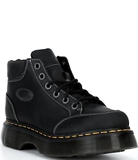 Dr. Martens Women's Buzz 6-Eye Wyoming Leather Platform Booties