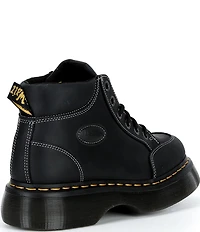 Dr. Martens Women's Buzz 6-Eye Wyoming Leather Platform Booties