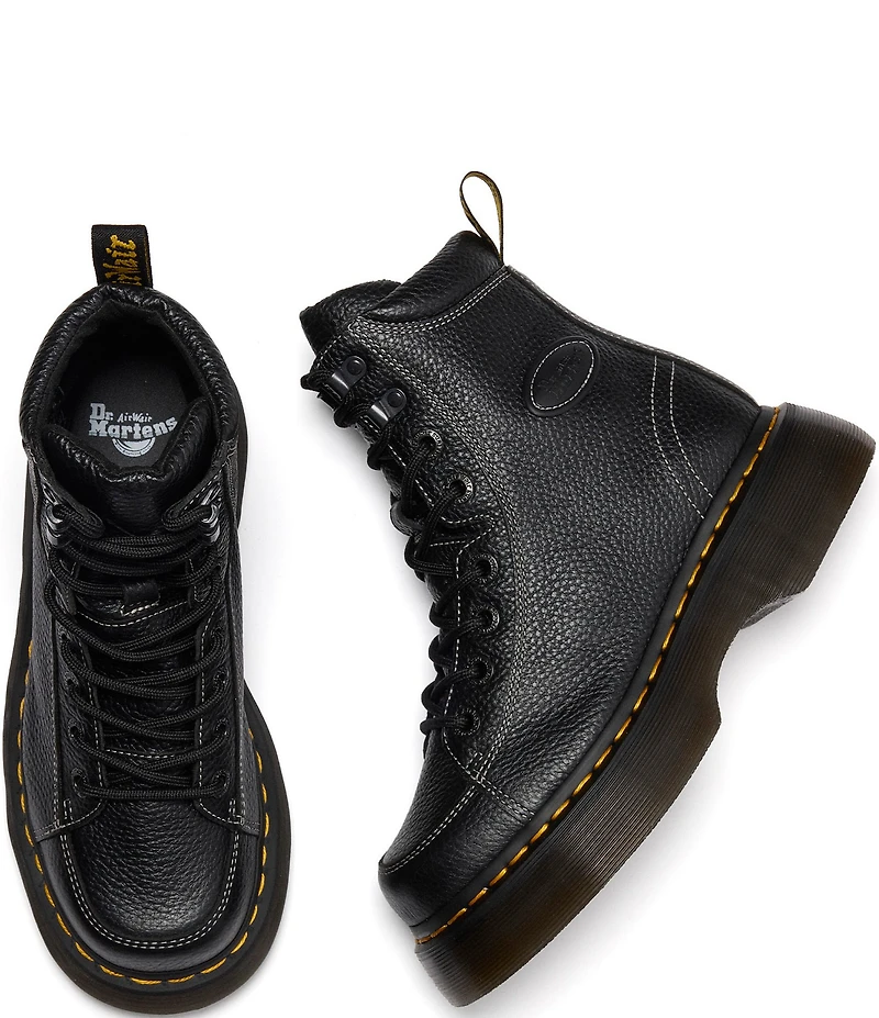 Dr. Martens Women's Buzz 8-Eye Leather Platform Booties