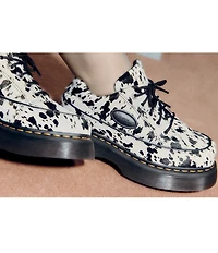 Dr. Martens Women's Buzz Cow Print Haircalf Platform Oxfords