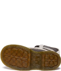 Dr. Martens Women's Buzz Lace Up Leather Faux Fur Lined Mid Calf Boots