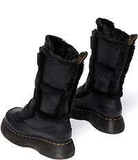 Dr. Martens Women's Buzz Lace Up Nappa Leather Faux Fur Lined Mid Boots