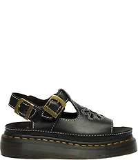 Dr. Martens Women's Dunnet Flower Cut Out Platform Sandals