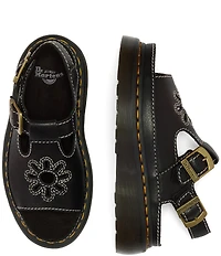 Dr. Martens Women's Dunnet Flower Cut Out Platform Sandals