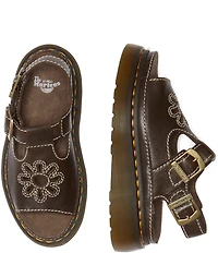 Dr. Martens Women's Dunnet Flower Cut Out Platform Sandals