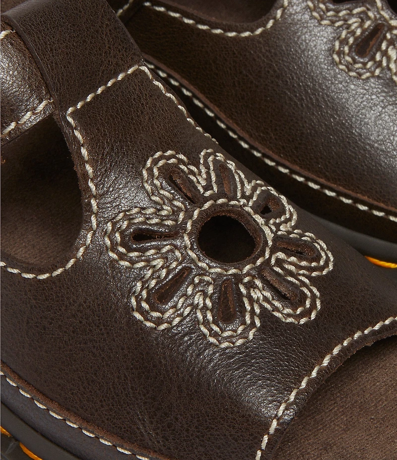 Dr. Martens Women's Dunnet Flower Cut Out Platform Sandals